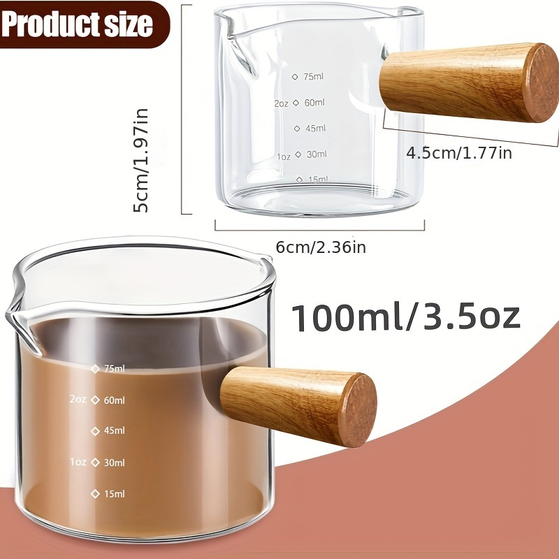Double Pour Spout Heat Resista - Espresso Shot Glass 评论和价格