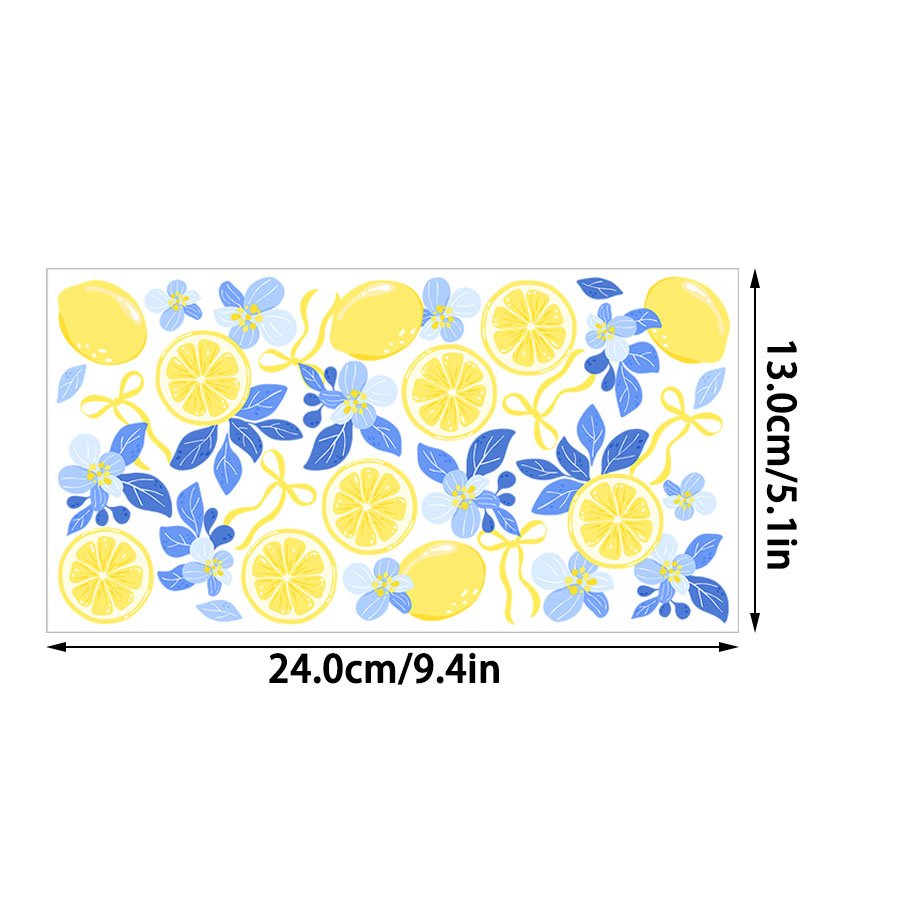 Lemon Floral UV DTF Transfer S - Espresso Shot Glass 评论和价格