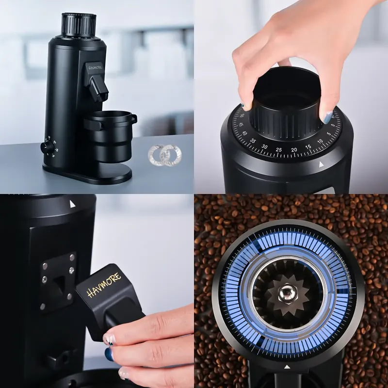 HAVMORE Automatic Stainless St - Coffee Grinder Burr Flat 评论和价格